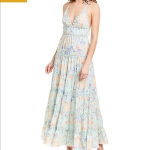 Alice + Olivia Karolina Floral Maxi Gown Dress
